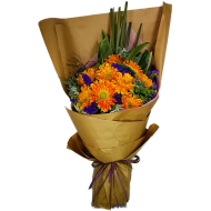 Ten Holland Gerberas Bouquet  Sunny Day