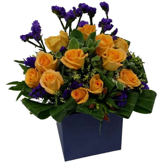 One Dozen Roses Box Arrangement